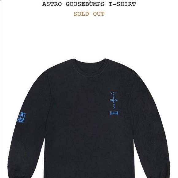 Travis Scott Cactus Jack Fortnite Long Sleeve Tee - Picture 1 of 5